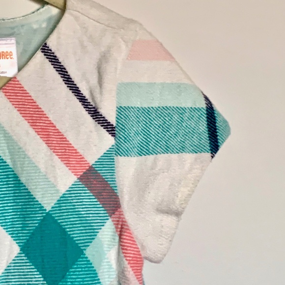 Gymboree Cream Knit Dress with Plaid Pattern SIZE 6 - Picture 4 of 7